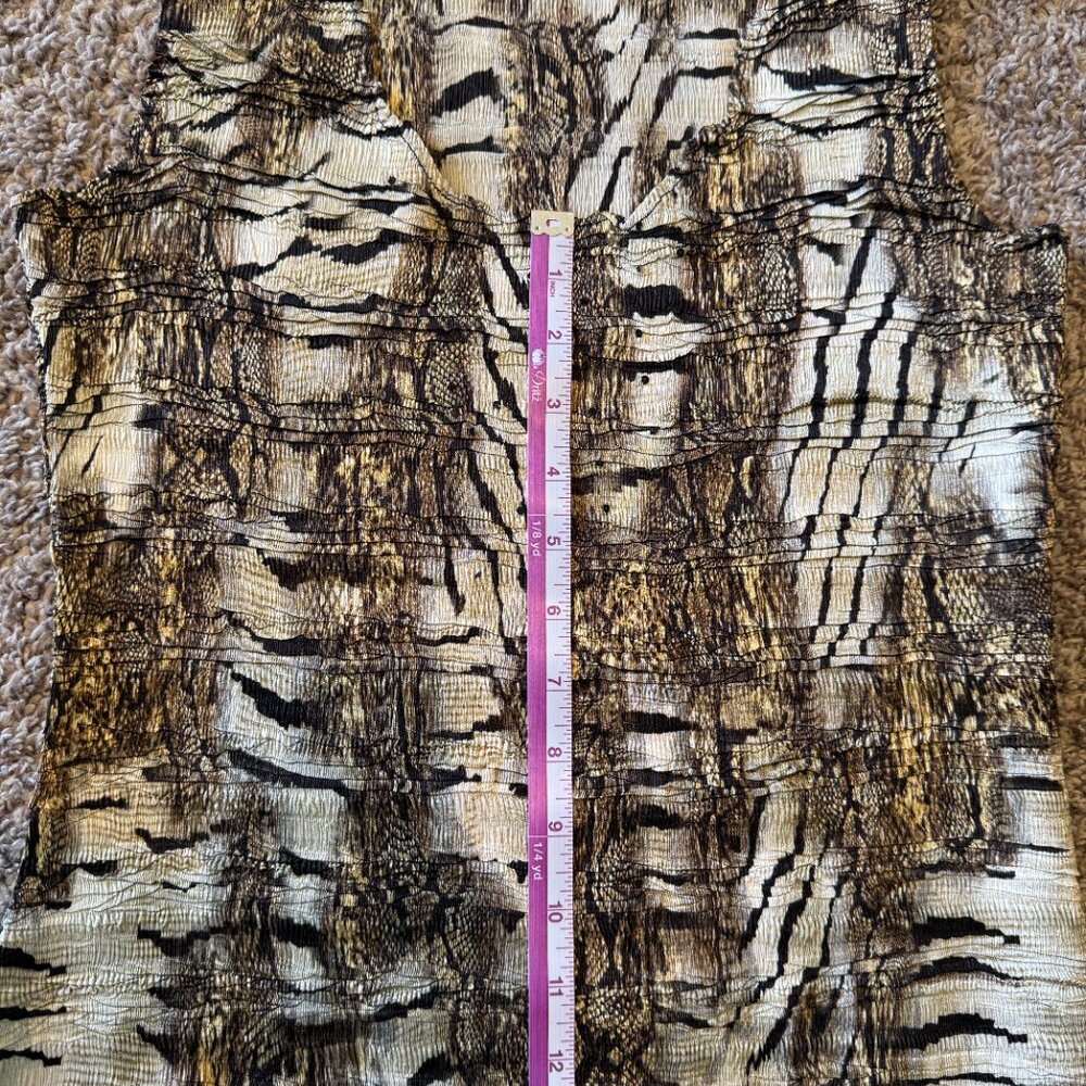 Stunning Alberto Makali Snake Print Ruffle & Appliqué Bolero Jacket and Top - Picture 8 of 9